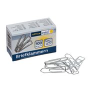 Broklammern Briefklammern silber verzinkt 32mm (10 packs je 100 Stk) = 1000 Stk.