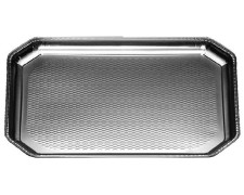 Alu-Catering-Platten Aluminium-Partyplatten Servierplatten 37.5 x 28 cm,  5 Stk.