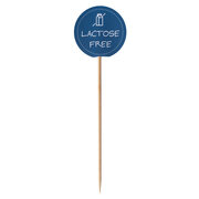 Kennzeichnungspicker Deko-Picker Laktosefrei 12 cm blau, 100 Stk.