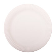 Teller aus Pappe rund �26cm wei�, 20 Stk.