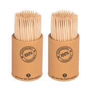 Zahnstocher aus Holz rund �2mm 65mm, 2 Beh�lter je 150 Stk.