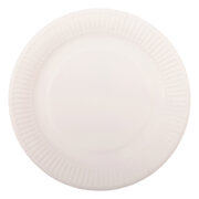 Teller aus Pappe rund �18cm wei�, 100 Stk.