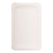 Teller aus Pappe eckig 10x16cm wei�, 250 Stk.