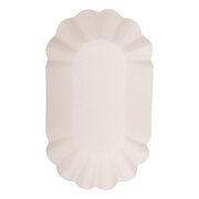 Schalen aus Pappe oval 11x19.5x3.2cm wei�, 250 Stk.