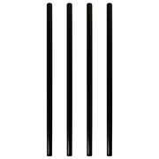 Trinkhalme Strohhalme Kunststoff PP Mehrweg schwarz 240 mm  8mm, 500 Stk.
