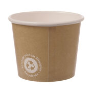 Eisbecher aus Papier 160 ml Recycle Me ohne Kunststoffbeschichtung 4 oz XL, 50 Sk.