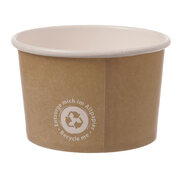 Eisbecher aus Papier 230 ml Recycle Me ohne Kunststoffbeschichtung � 90mm, 54 Stk.