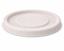 Deckel f�r Dressingbecher Dipschale 30ml 60ml aus Bagasse Zuckerrohr �62mm, 50 Stk.