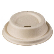 Domdeckel aus Zuckerrohr f�r Coffee-TO-GO Pappbecher � 90mm, 50 Stk.