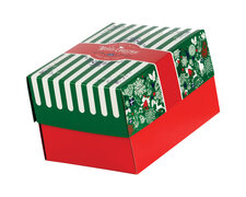 Keksbox Geb�ckkarton mit Alubeschichtung Weihnachten 130 x 100 x 80mm, 220 Stk.