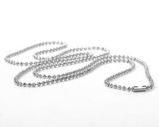 Metallhalskette Kugelkette fr Namensschilder, 850mm lang, 10 Stk.