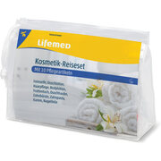 Kosmetikset Flugset Reiseset transparenter Beutel mit Schiebeverschluss 10-tlg.