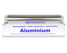 Alufolie in praktischer Spenderbox mit Abriss-Schiene, 29 cm x 150 m, 11 my
