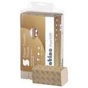 Satino Falthandt�cher PureSoft, System PT3,  24x23cm, 2-lagig 20 x 200 St�ck = 4000 St�ck - V-Falz, wei�