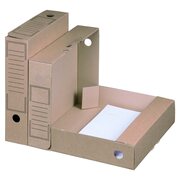 Archiv-Ablagebox 252x70x317mm wiederverschliebar braun