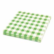 Servietten Pr�geservietten 33 x 33cm, 1-lagig, KARO gr�n, 100 Stk.