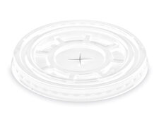 Deckel mit Kreuzschlitz fr PS Brillant klare Trinkglser  95 mm,  50 Stk.