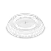 Deckel mit Kreuzschlitz f�r PET-Trinkbecher Smoothies- Dessertb. �95mm, 50 Stk.