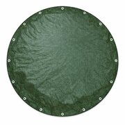 PolyTarp PE Abdeckplane Schutzplane 4m rund gr�n rei�fest wasserdicht 210g/m�