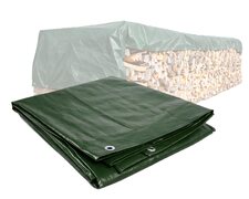 PolyTarp PE Holzabdeckplane Schutzplane 1,5 x 6m gr�n rei�fest wasserdicht 210g/m�