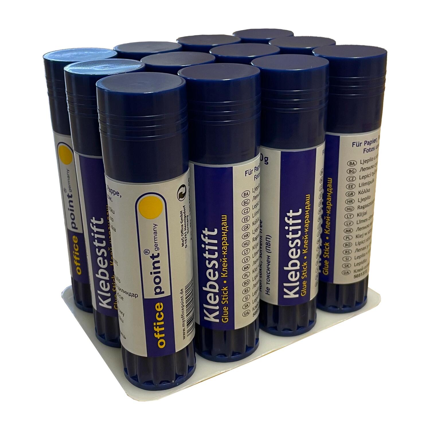Klebestifte 40g auswaschbar Lsungsmittelfrei, 12 Stck Packung