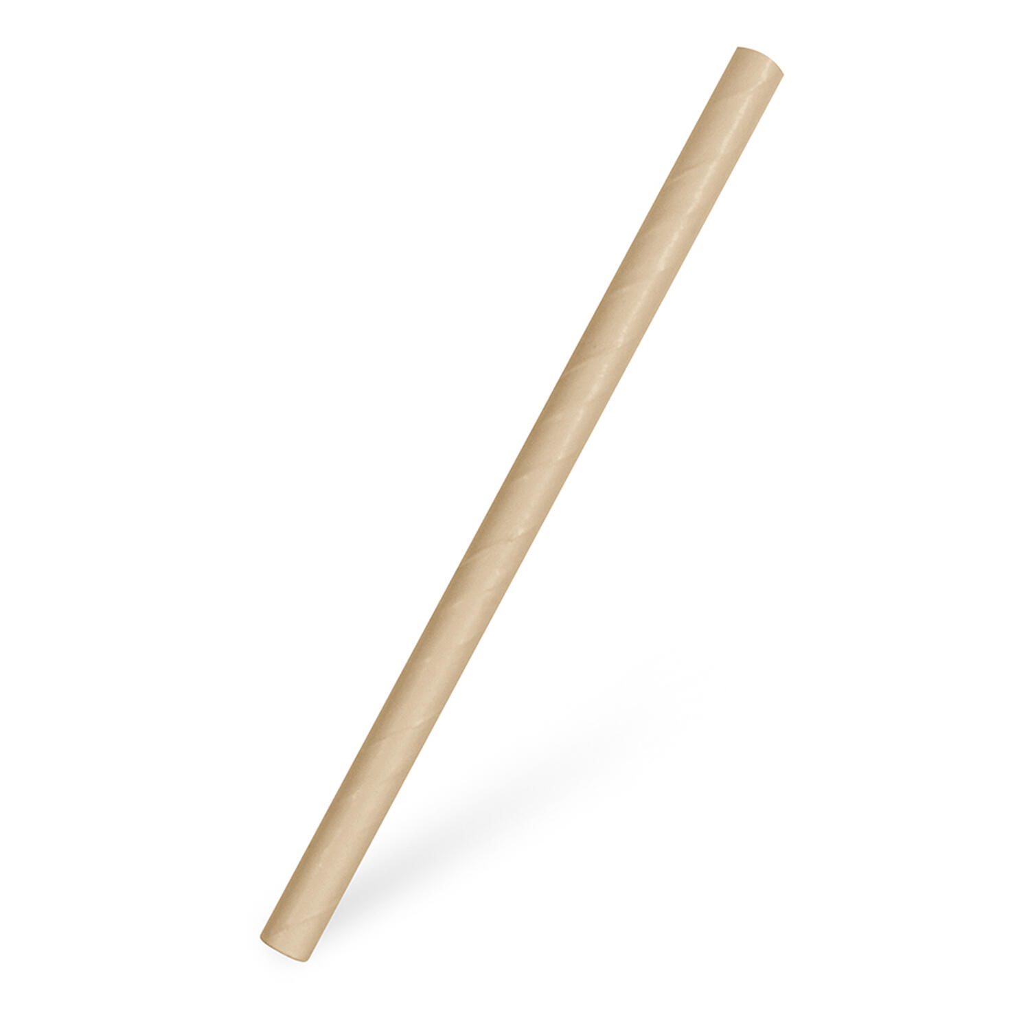 Papiertrinkhalme JUMBO kraft braun 150 mm � 8 mm, 100 Stk.