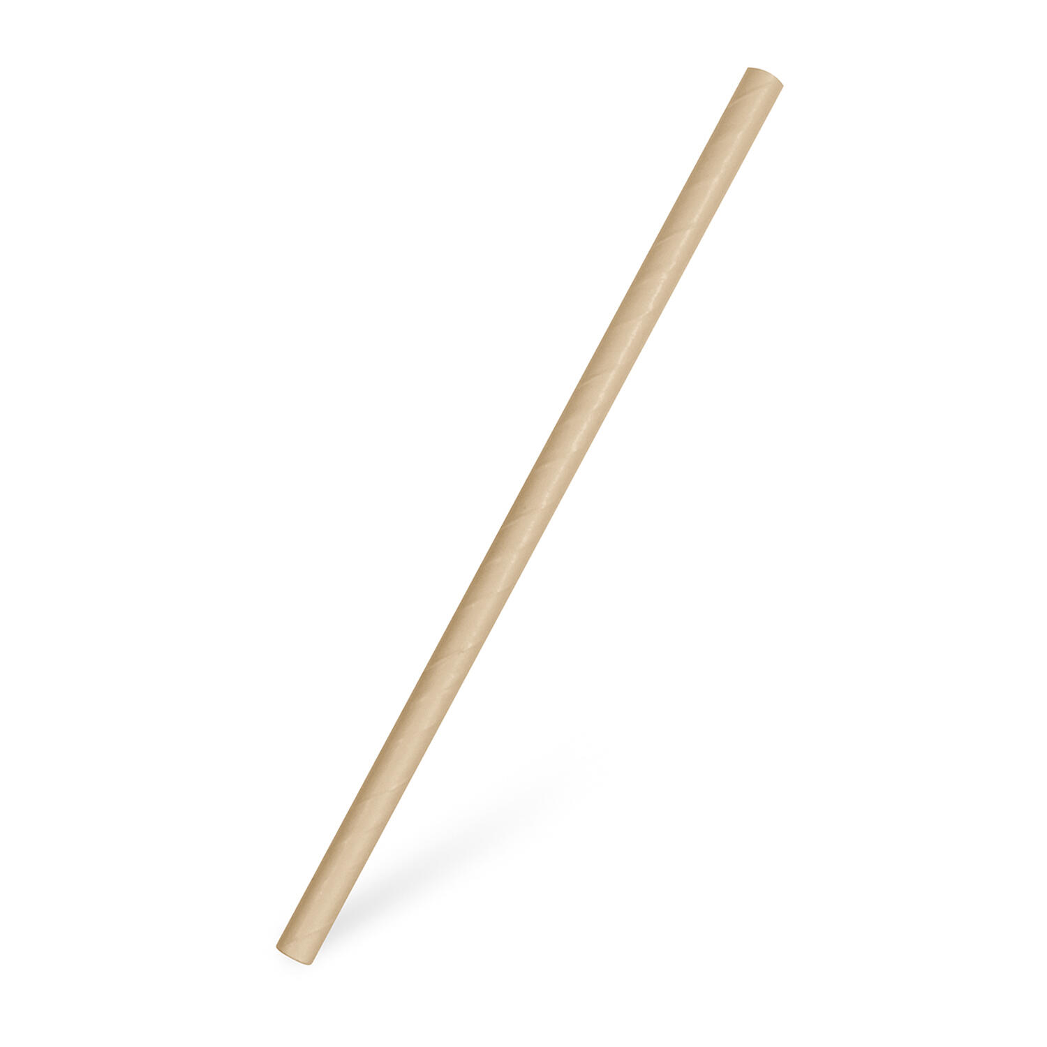 Papiertrinkhalme JUMBO kraft braun 200 mm � 8 mm, 100 Stk.