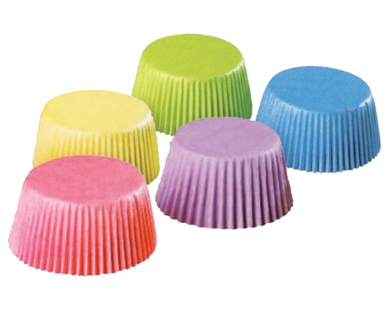 Geb�ckkapseln Muffin-Kapseln bunt sortiert � 50 x 30 mm, 100 Stk.