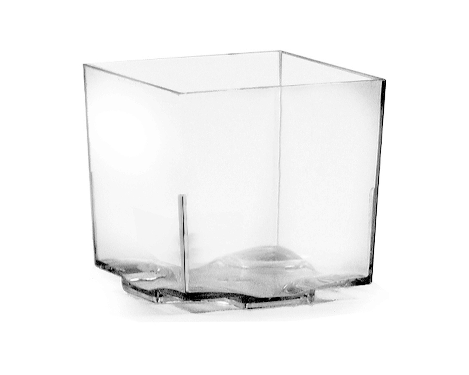 Fingerfood-Schale eckig klar 65ml PS 4,4 x 4,4 x 4,3 cm, 20 Stk.