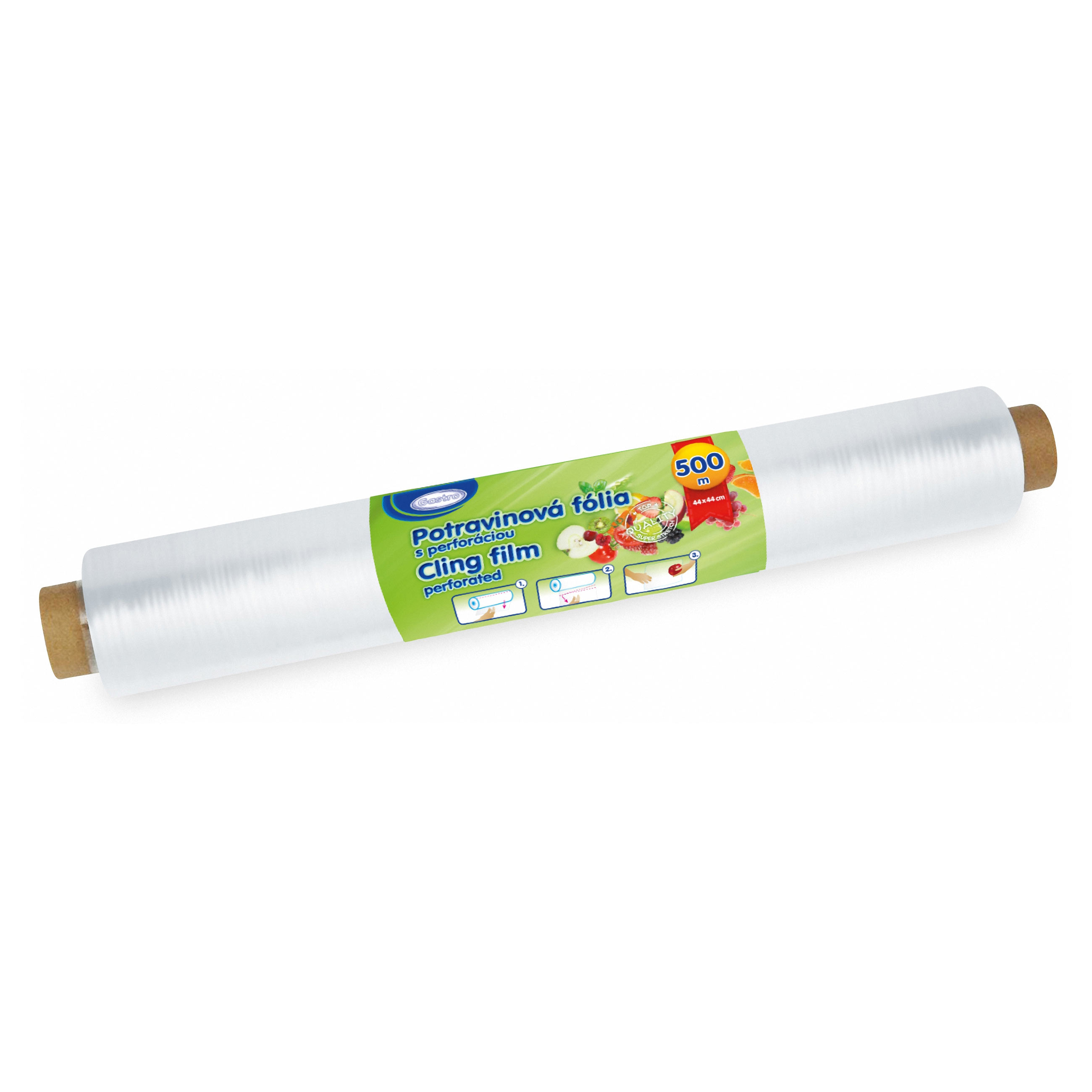 Frischhaltefolie aus PE, perforiert 44 x 44 cm, 500 m Gro�rolle