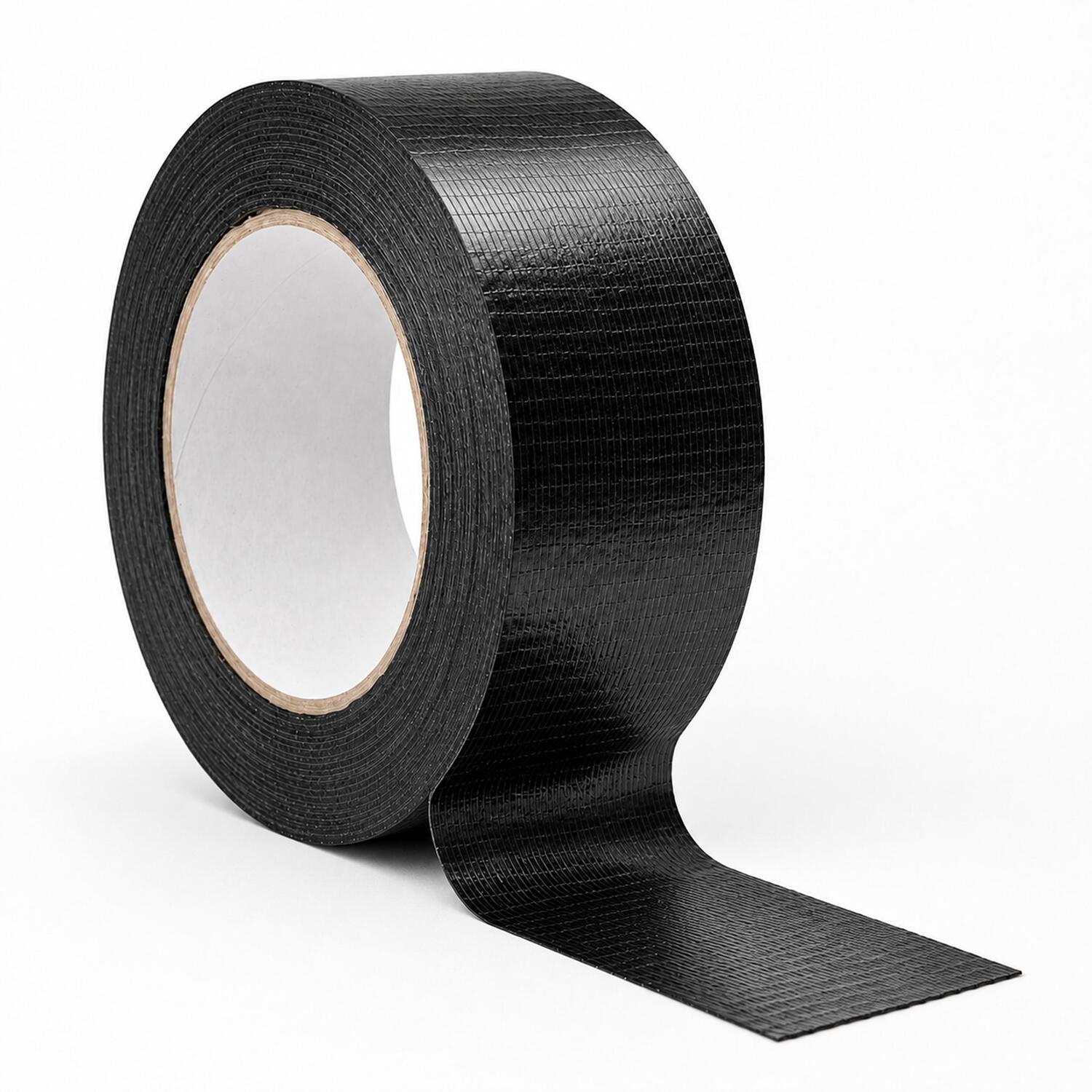 Gewebeklebeband 130 my Gewebeband stark klebend und wasserfest, schwarz, 48mm x 50m