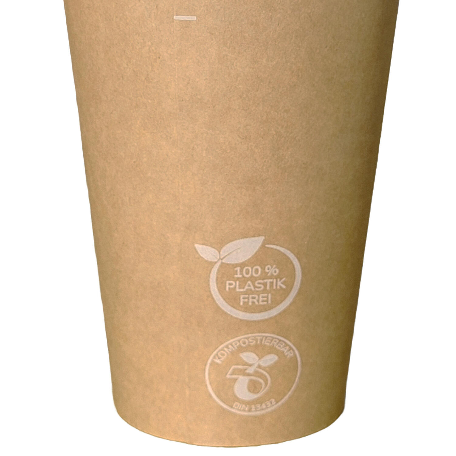 Kaffeebecher Coffee To Go  Pappbecher 100% ohne Kunststoff braun 200ml, 50 Stk.
