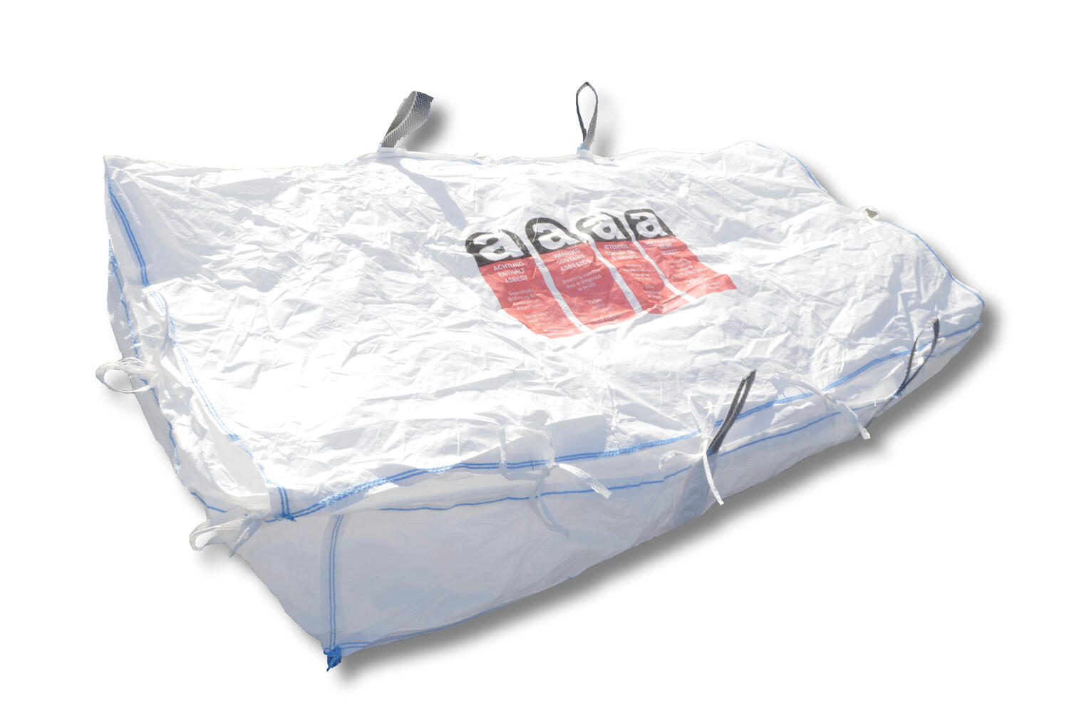 Plattensack 320x125x30cm  f�r Asbestentsorgung mit Asbestsymbol-Druck