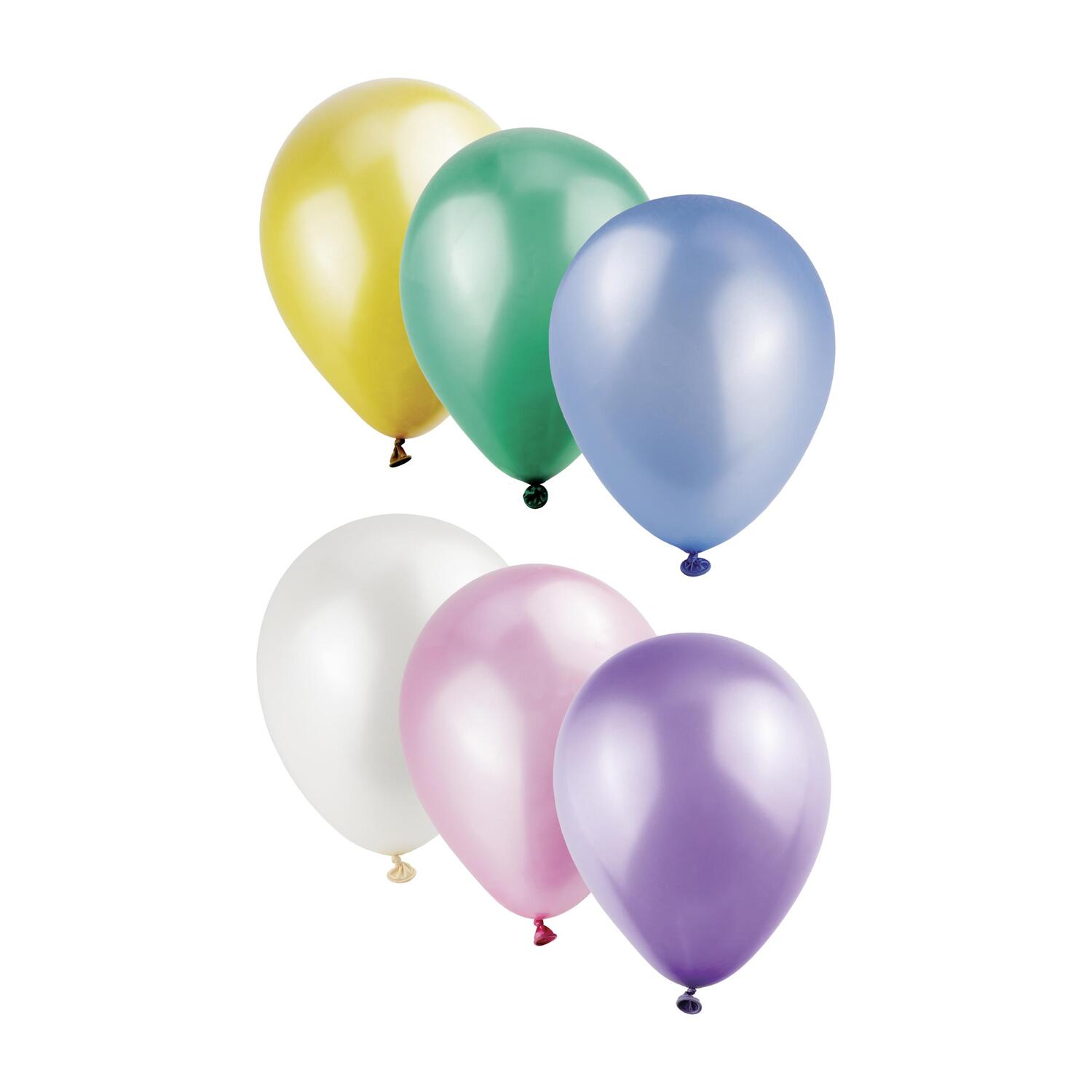Luftballons Perlmutt, bunt, �30cm, 50 Stk.