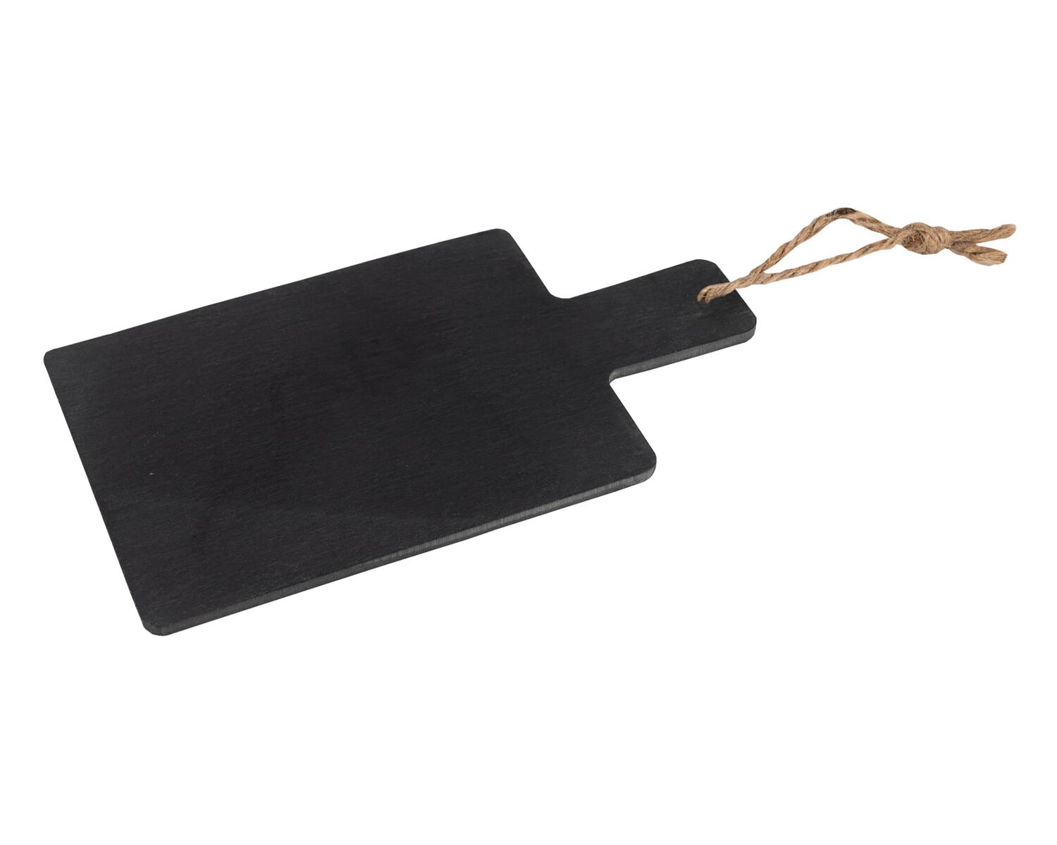 Wand-Kreidetafel Naturstein aus Schiefer schwarz zum Aufh�ngen 11 x 19cm