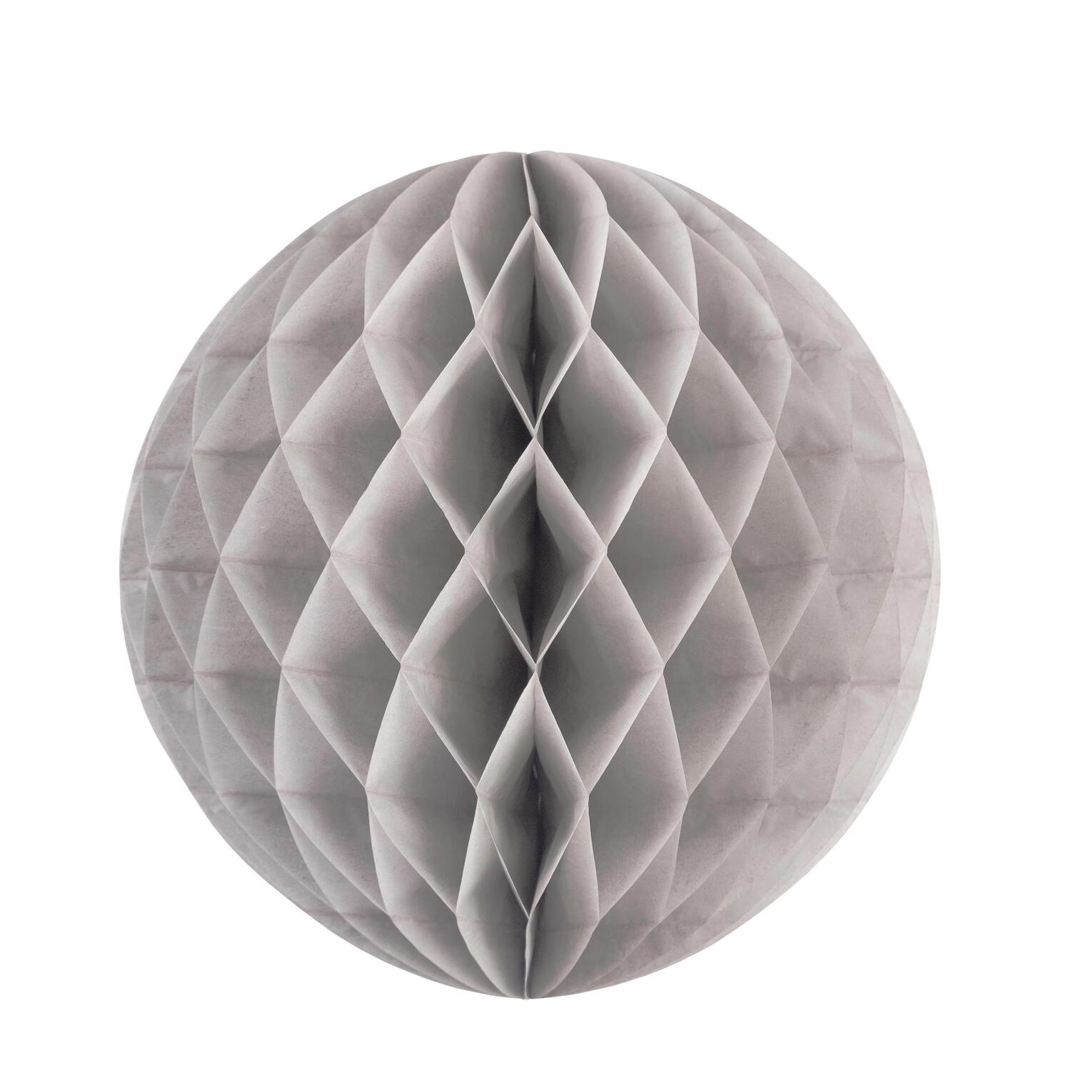 Wabenball aus Papier schwer entflammbar silber �35cm, 1 Stk.