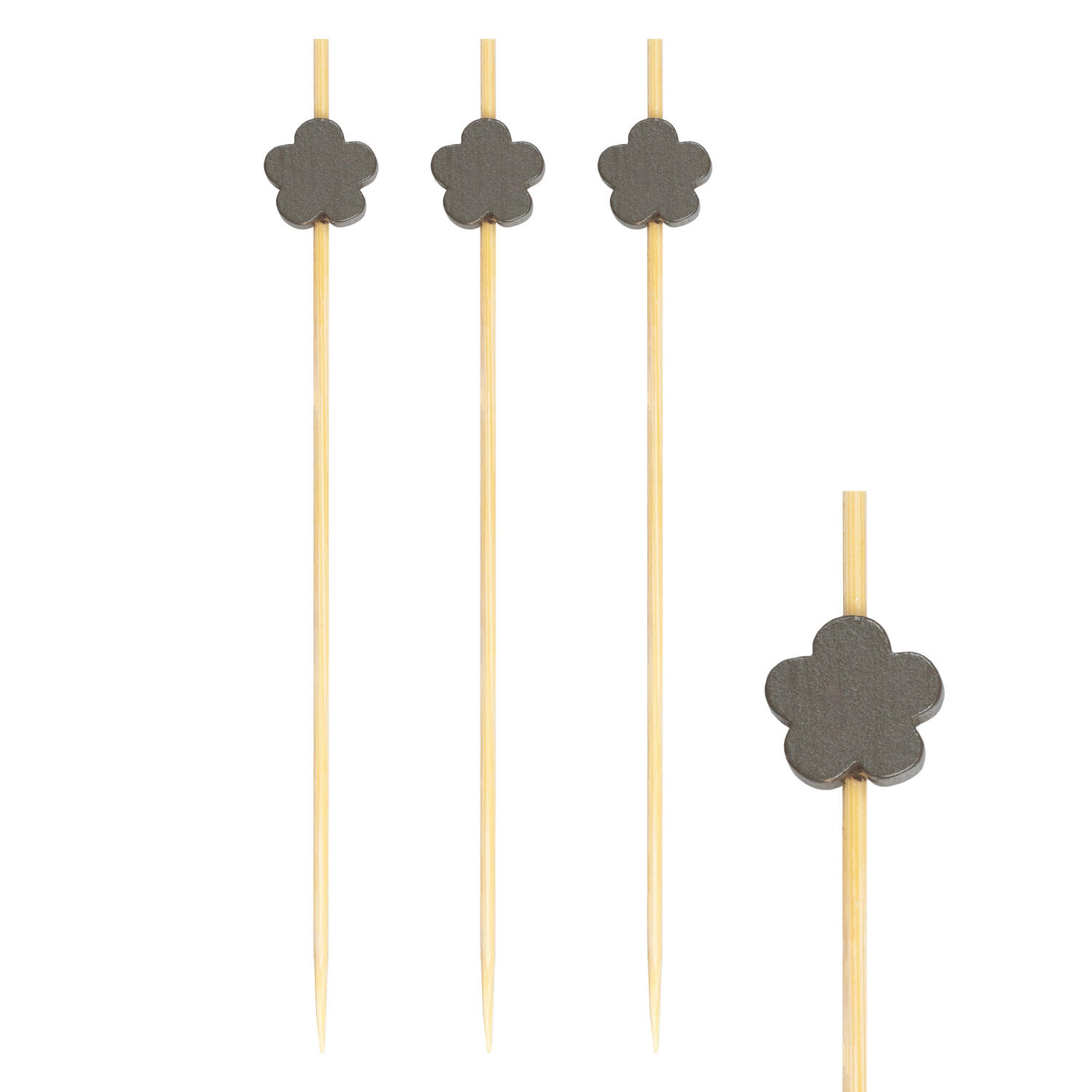 Fingerfood Spie�e Blume aus Bambus, 12cm, 200 Stk.