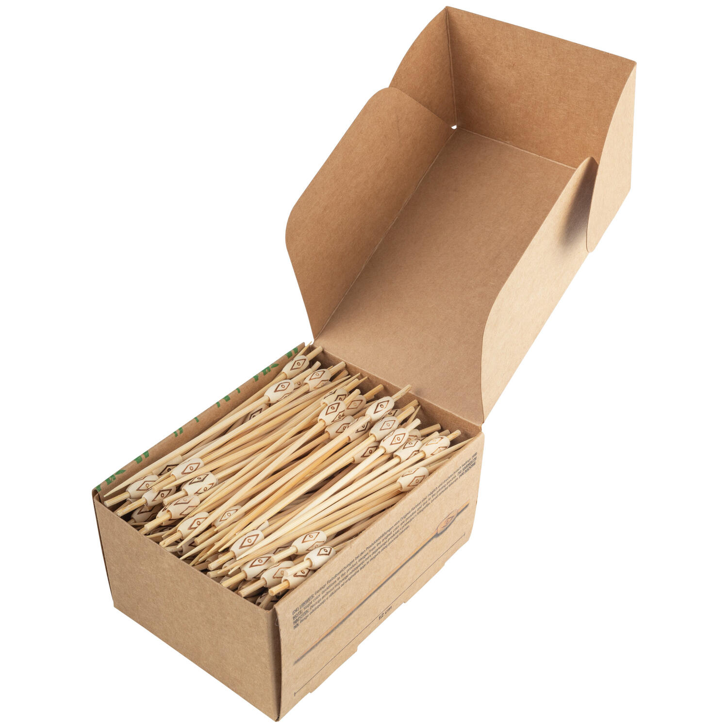 Fingerfood Spie�e Rhombus aus Bambus, 12cm, 200 Stk.