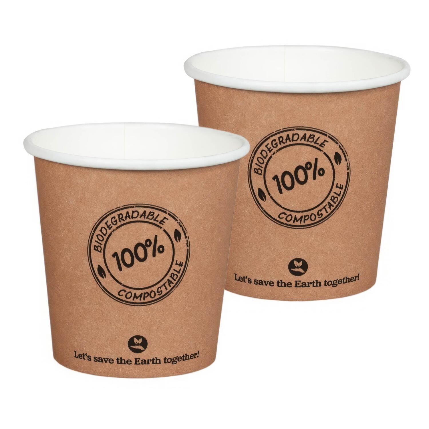 BIO Pappbecher 100ml �6.2cm, -10�C bis 100�C, 50 Stk.