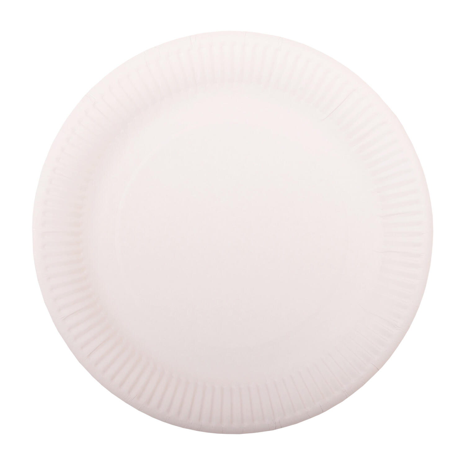Teller aus Pappe rund �26cm wei�, 20 Stk.