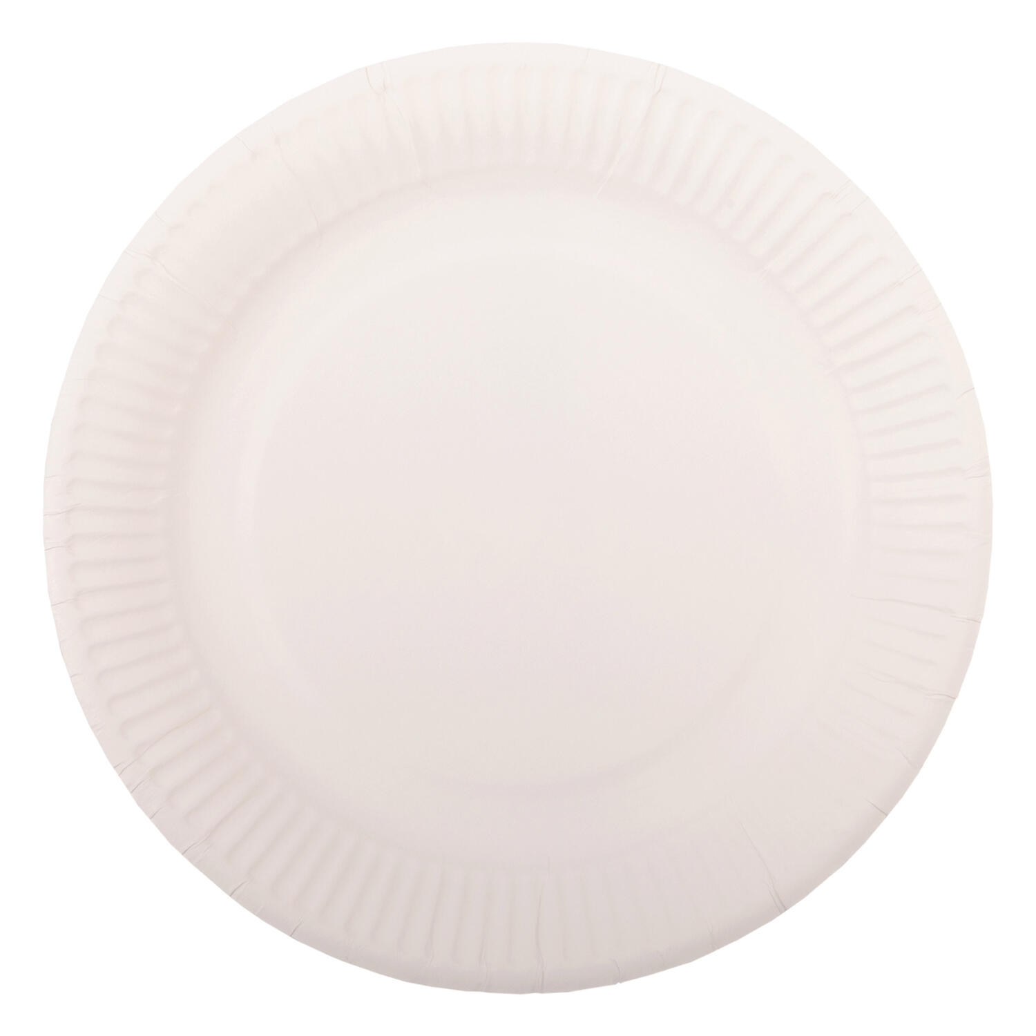 Teller aus Pappe rund �18cm wei�, 100 Stk.