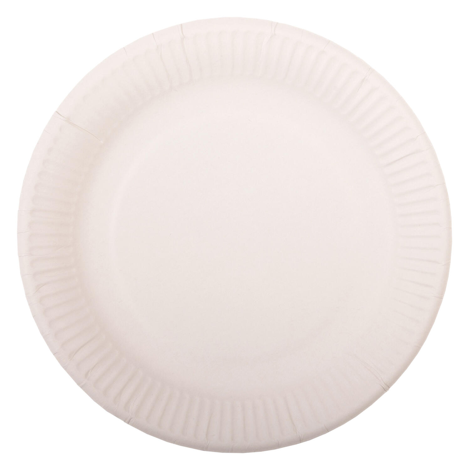 Teller aus Pappe rund �23cm wei�, 100 Stk.