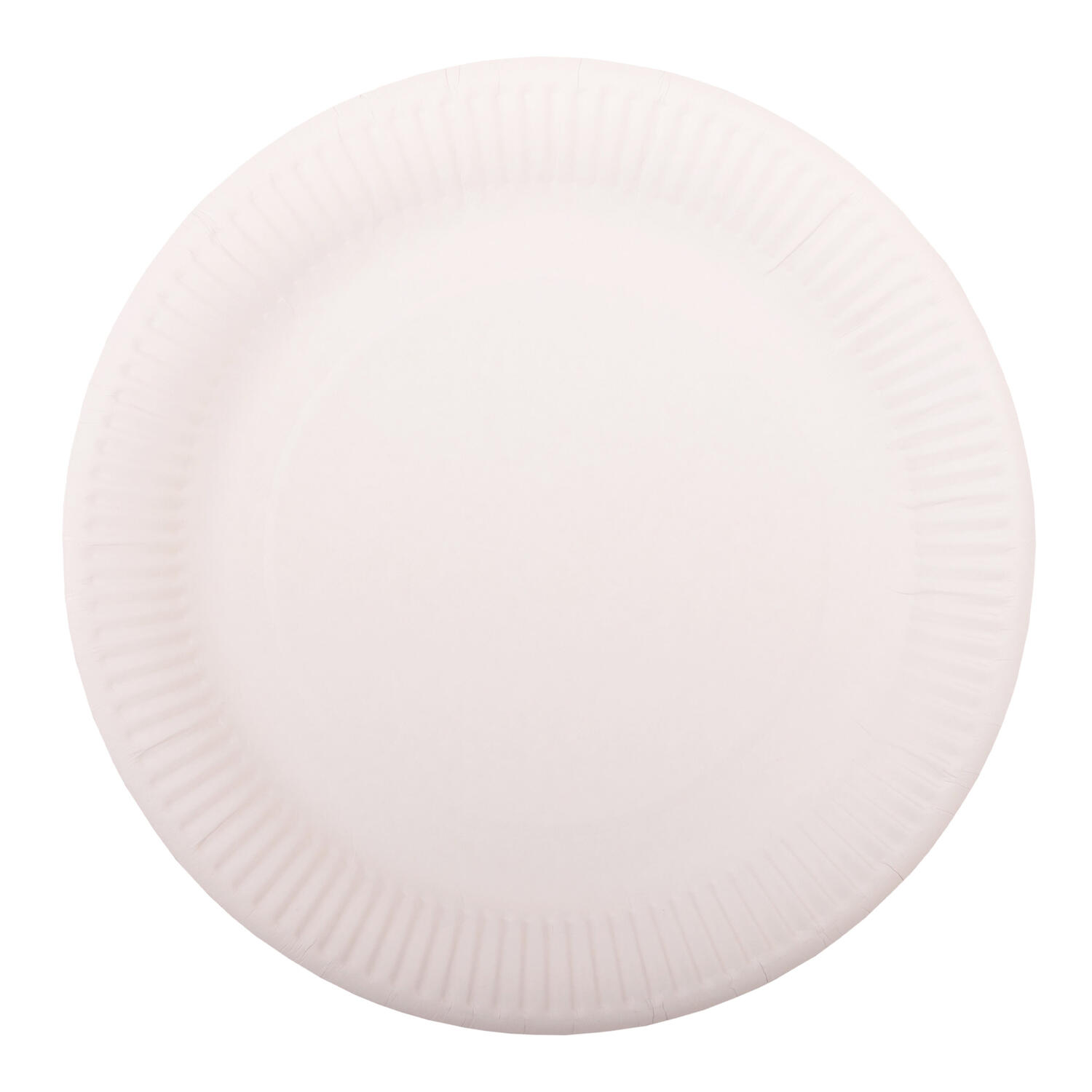 Teller aus Pappe rund �28cm wei�, 50 Stk.