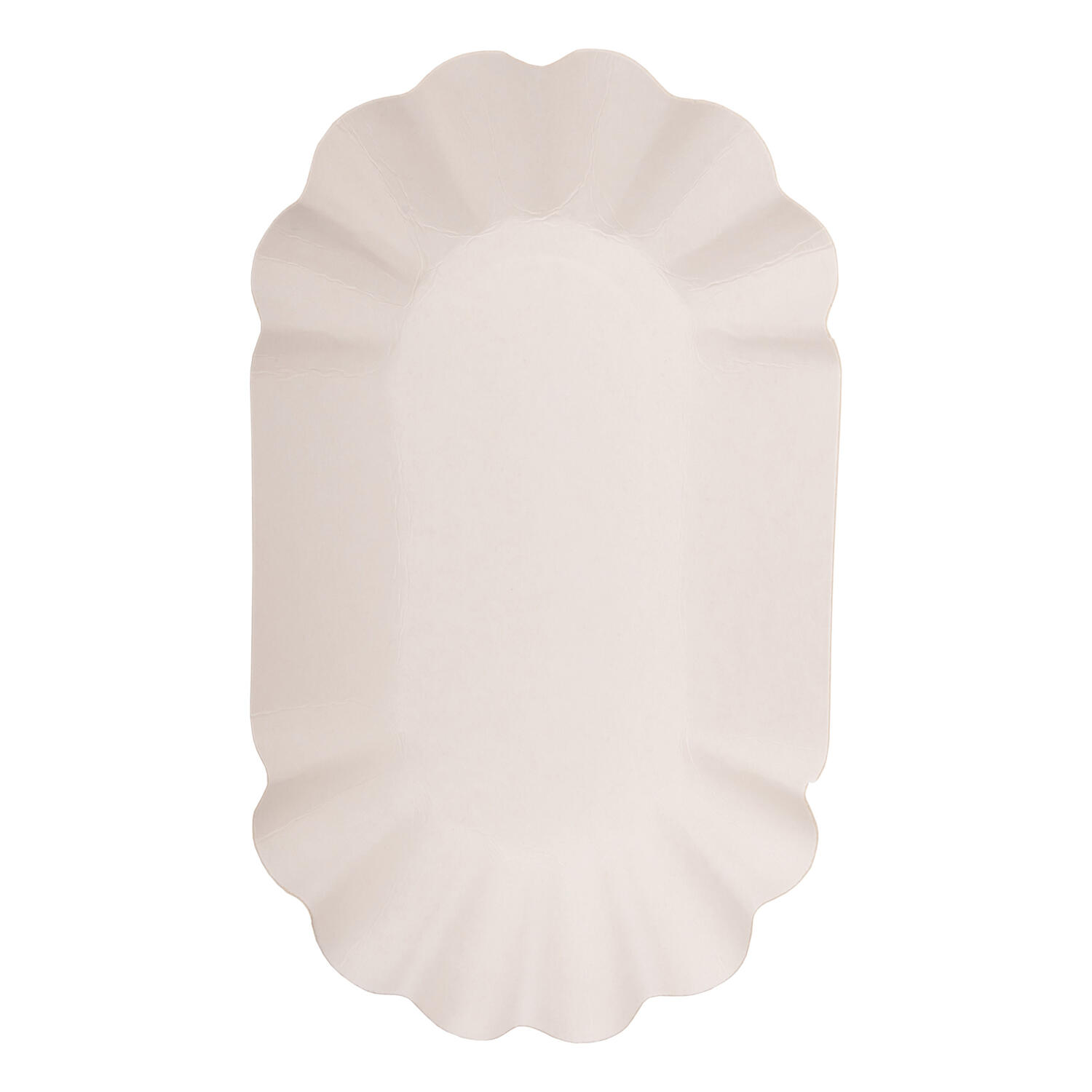 Schalen aus Pappe oval 11x19.5x3.2cm wei�, 250 Stk.