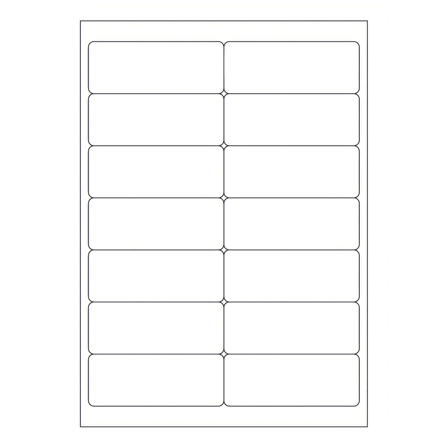 Etiketten Labels selbstklebend wei� 99.1 x 38.1mm auf DIN A4, 1400 Stk.