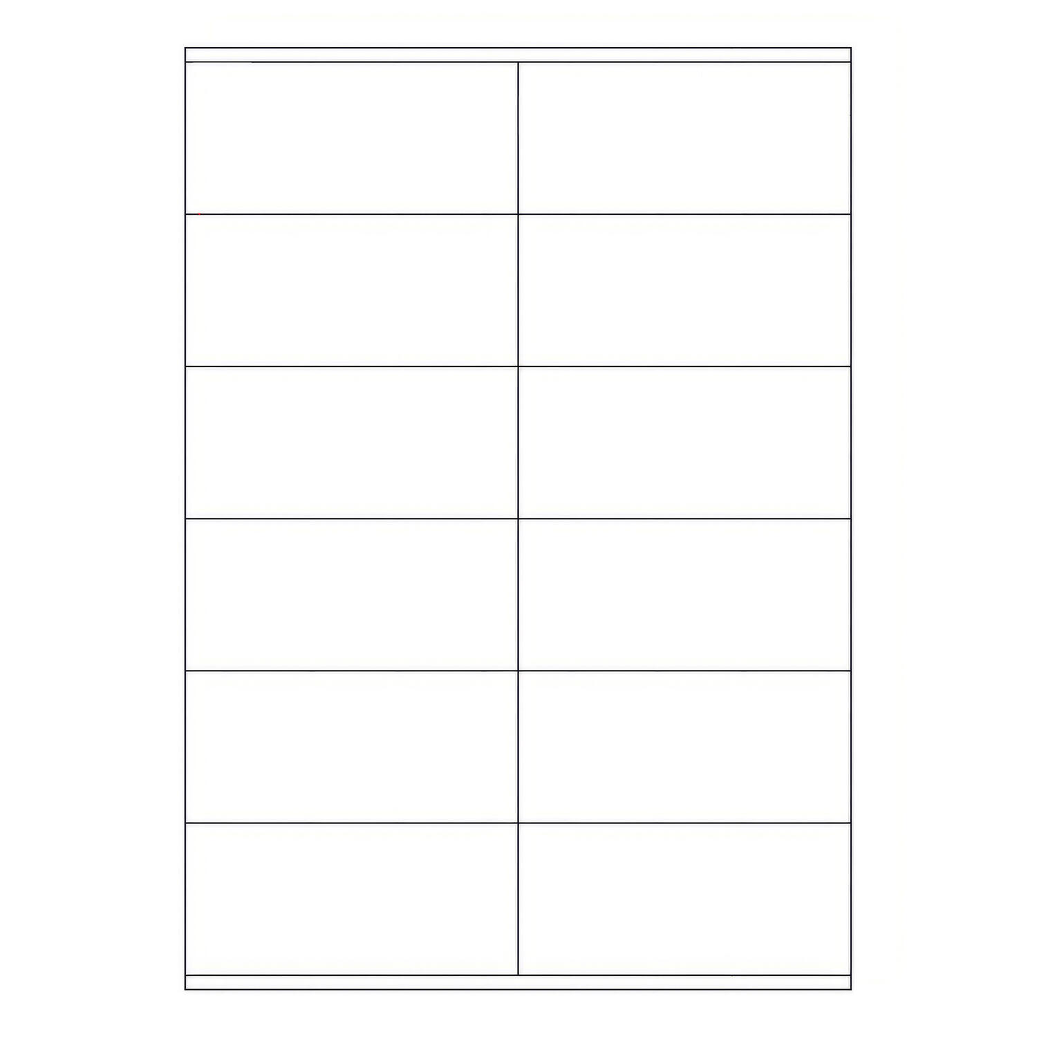 Etiketten Labels selbstklebend wei� 105 x 48mm auf DIN A4, 1200 Stk.