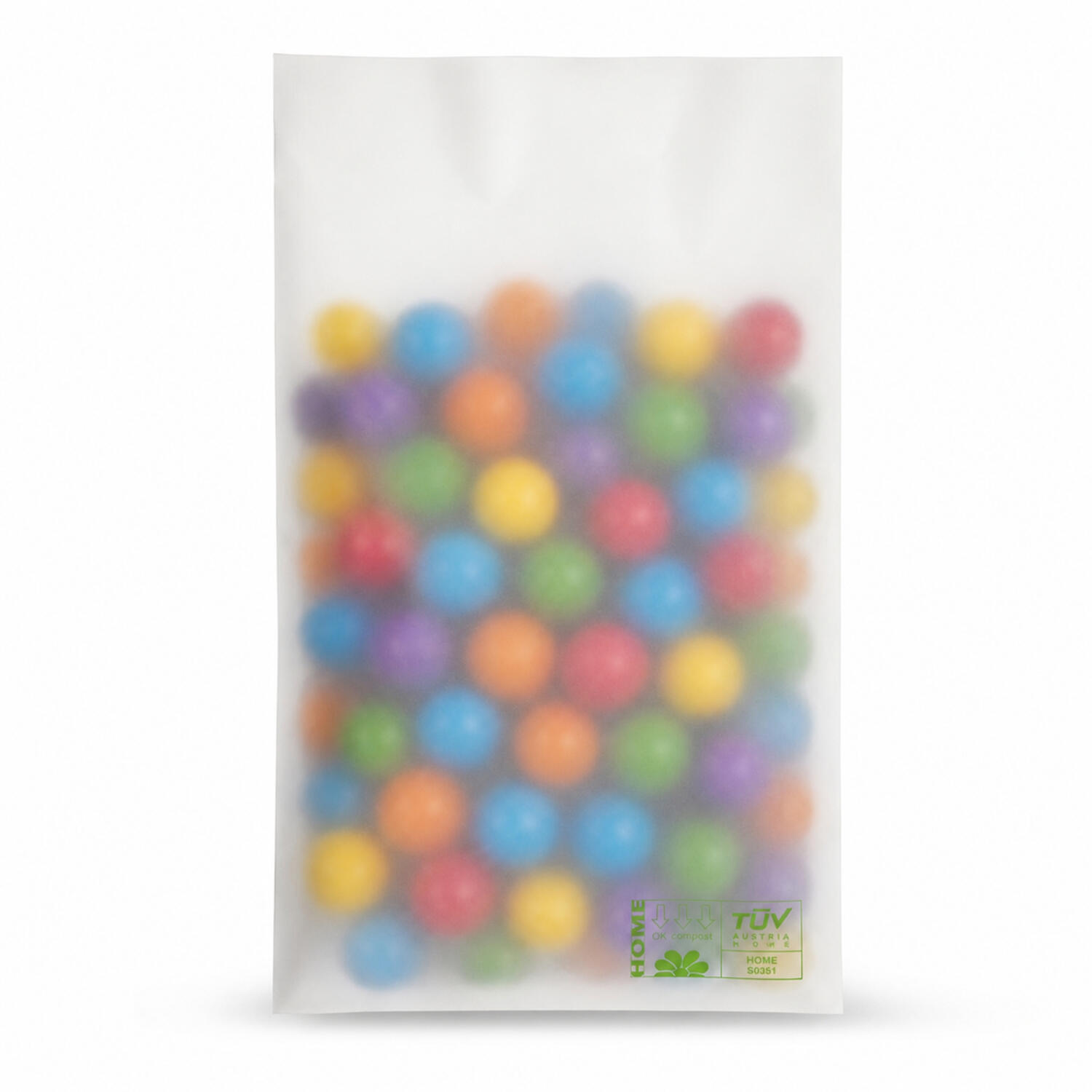 PLA Flachbeutel 100x150mm, 50 my transparent-milchig biologisch abbaubar, 1000 Stk.