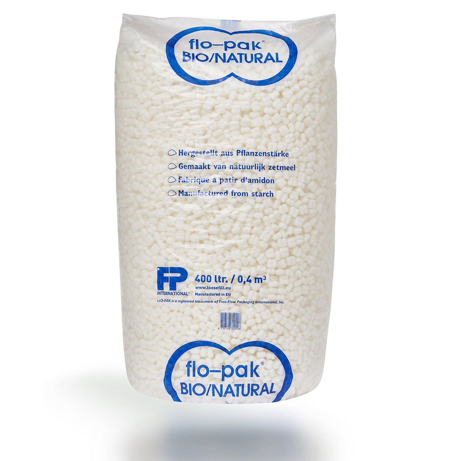 FLO-PAK Bio 8 Verpackungschips wei�/natur, 400 liter