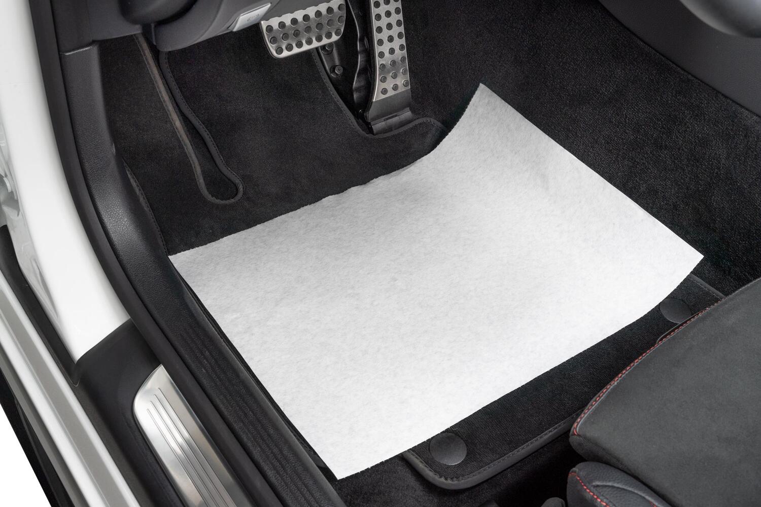 Fu�raumschoner Einweg-Fu�matten aus 100% Papier bedruckt 380mm x 500mm, 250 Stk.