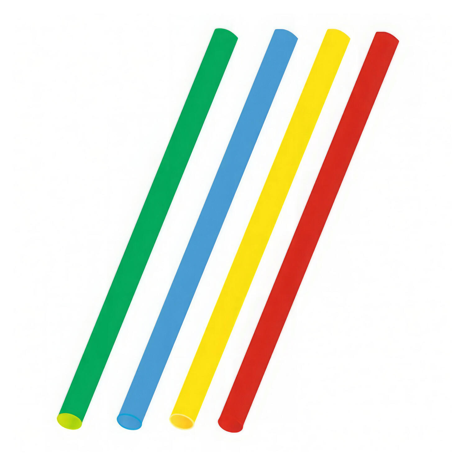 Trinkhalme Strohhalme Kunststoff PP Mehrweg bunt gemischt 240 mm  8mm, 100 Stk.